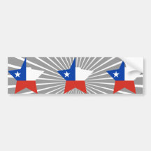 Chile Star Bumper Stickers