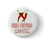 Chili Peppers Rock Pinback Button