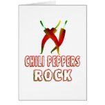 Chili Peppers Rock Greeting Cards