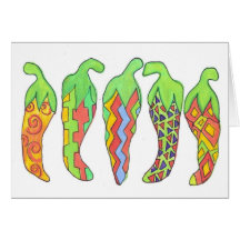 Chilis Incognito Greeting Card