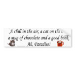 chill,cat,fireplace bumper stickers