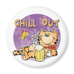 Chill Out Cat magnets