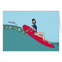 Chill Out Greeting/ Note Card