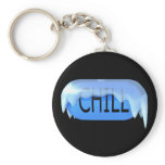 Chill Pill Blue Keychain 02