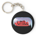 Chill Pill Red Keychain