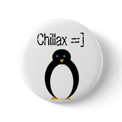 chillax penguin pin by CrazyLambLion