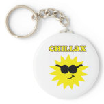 Chillax Sun Keychain
