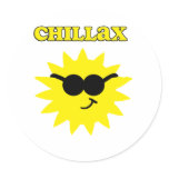 Chillax Sun Sticker