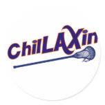 Chillaxin Lacrosse LAX Gifts stickers