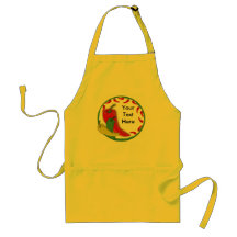 Chilli Pepper Group Circle Frame3 Apron