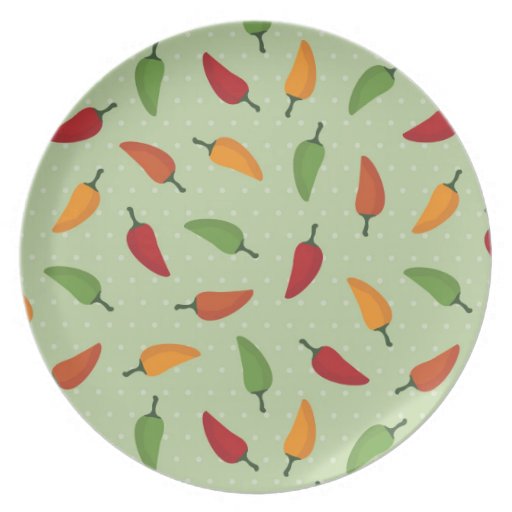 Chilli Pepper Dinner Plates, Chilli Pepper Party Plates