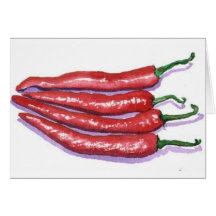 Chilli Peppers Greeting Card