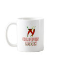 Chilli Peppers Rock mugs