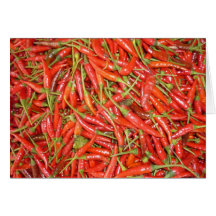 chillies greeting card
