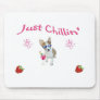 chillin Basenji puppy mouse pad