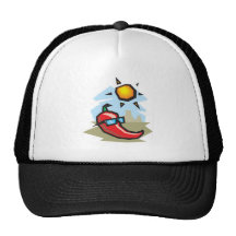 chillin chilli pepper trucker hat