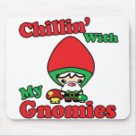 Chillin With My Gnomies Kawaii Gnome Toadstool Mousepad
