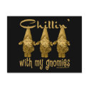 Chillin' with my Gnomies! postcards