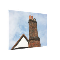 Chimney on Tudor house, Amersham UK Gallery Wrapped Canvas