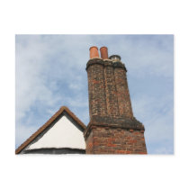 Chimney on Tudor house, Amersham UK Postcards