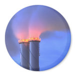 Chimney Twins Large Round Magnet