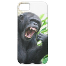 Chimp Baring Teeth iPhone 5 Cover