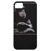 chimp likes to chill iPhone 5 cover