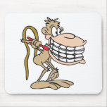 chimp with braces mousepads