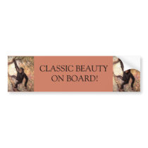 Chimpanzee Hanging From Tree Bumper Stickers