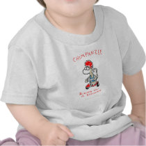 Chimpanzee riding on a Segway Tshirts