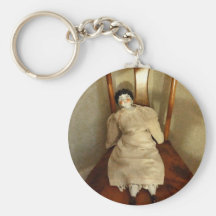 China Doll on Chair Key Chains