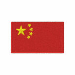 China flag embroidered men's polo shirt embroidered shirts