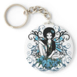 "China" Gothic Retro Flower Fairy Keychain
