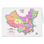 China Map Greeting/Note Card
