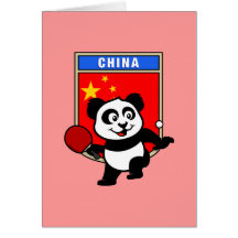 China Table Tennis Panda Cards
