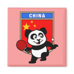 China Table Tennis Panda magnets