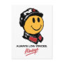 china walmart smiley face mao always low prices post card