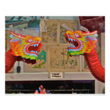 Chinatown, NYC- Tissue Dragons Art Photo