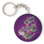 Chinchilla Cavalry Keychain