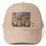 Chinchillas Work Out Cartoon Hat