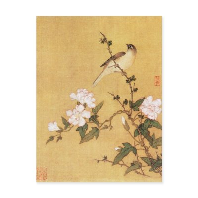chinese art postcard by lydiaismail