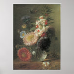 Chinese Aster and Balsam in a Glass Vase, c.1830