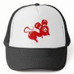 Chinese Astrology Rat Illustration hats
