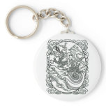 Chinese Baby Riding Dragon - Good Luck Charm keychains