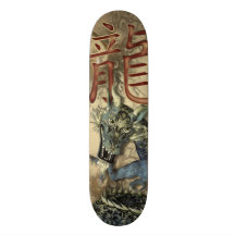 Chinese Blue Dragon Skateboard