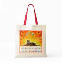 Chinese calendar 2010 tote bag
