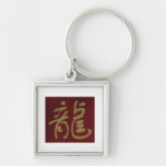 Chinese Calligraphy Dragon Key Chain