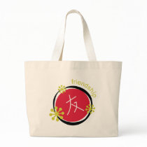 Chinese Character Symbol Friendship Gift Canvas Bags