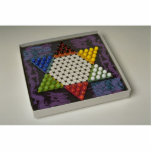Chinese checkers puzzle game board cut out