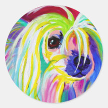 Chinese Crested #1 Stickers